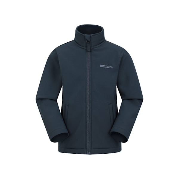 Mountain Warehouse Barnjacka Grasmere Softshell för Barn/Barn 11 Navy 11-12 Years