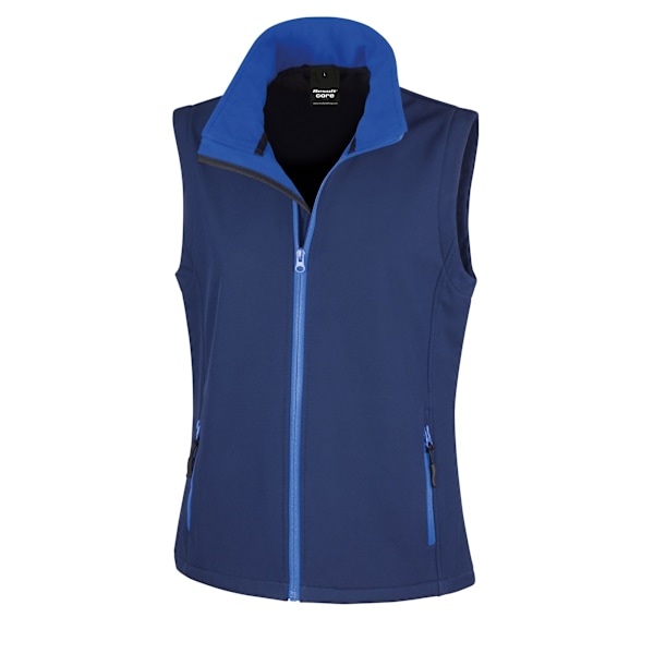Result Core Dam/Damer Tryckbar Softshell Väst M Marinblå Navy / Royal M