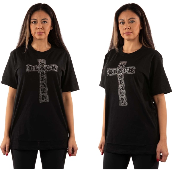 Svart Sabbath Unisex Vuxen Cross T-shirt L Svart Black L