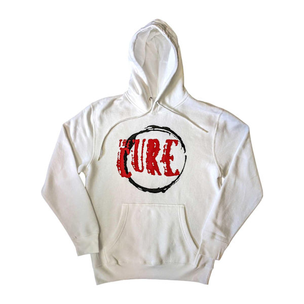 The Cure Unisex Vuxen Cirkellogotyp Pullover Hoodie M Vit White M