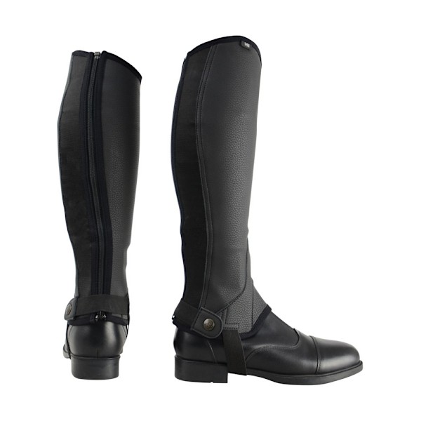 HyLAND Barn/Barn Syntetiskt Kombi Läder Halvchaps XL Bla Black XL