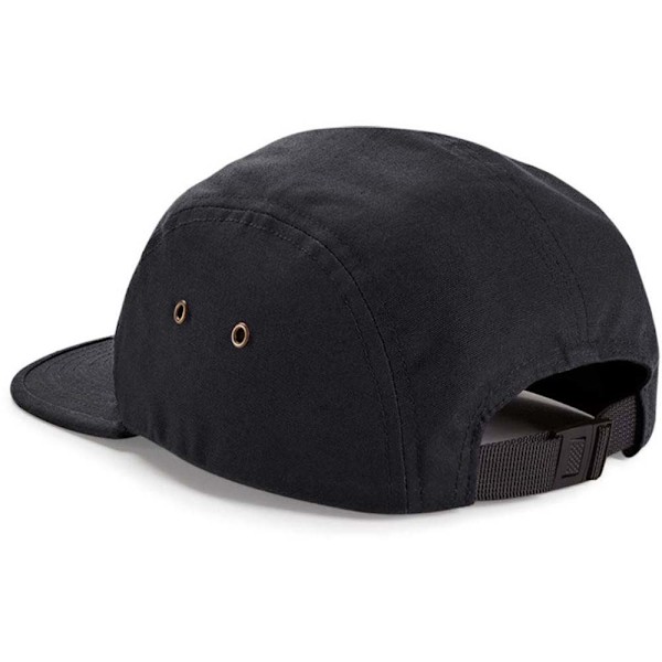 Beechfield Canvas 5 Panel Classic Baseball Cap (2-pack) One Black One Size