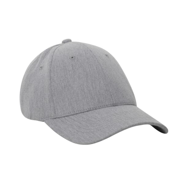 XD Collection Milo 6 Panel Heather Återvunnen Keps En Storlek Grå Grey One Size