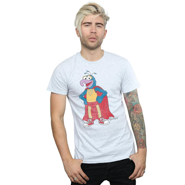 The Muppets Mens Classic Gonzo Heather T-Shirt M Heather Grey Heather Grey M