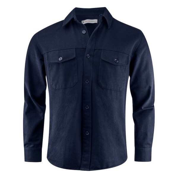 James Harvest Unisex vuxen Highwoods skjorta L Marinblå Navy L