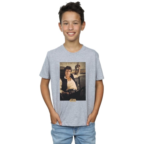 Star Wars Boys Han Solo Mos Eisley T-shirt 9-11 år Sports Grå Sports Grey 9-11 Years