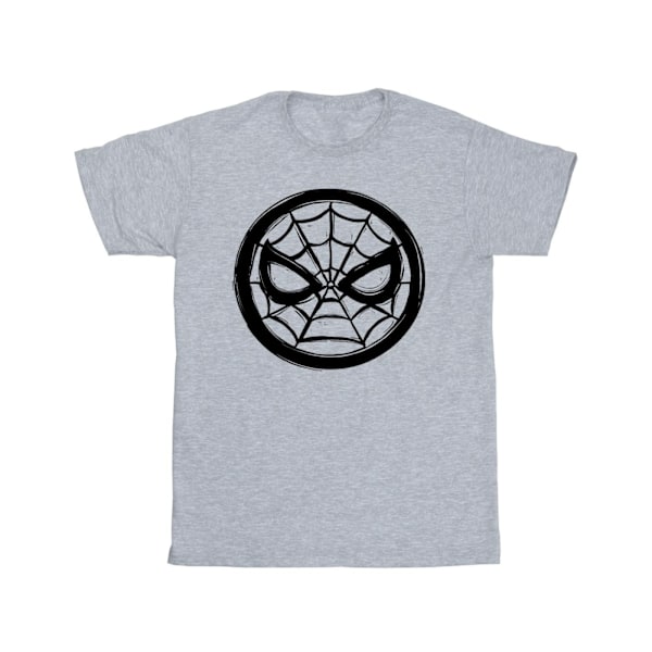 Marvel Boys Spider-Man Bröstlogotyp T-shirt 7-8 år Sports Grey Sports Grey 7-8 Years