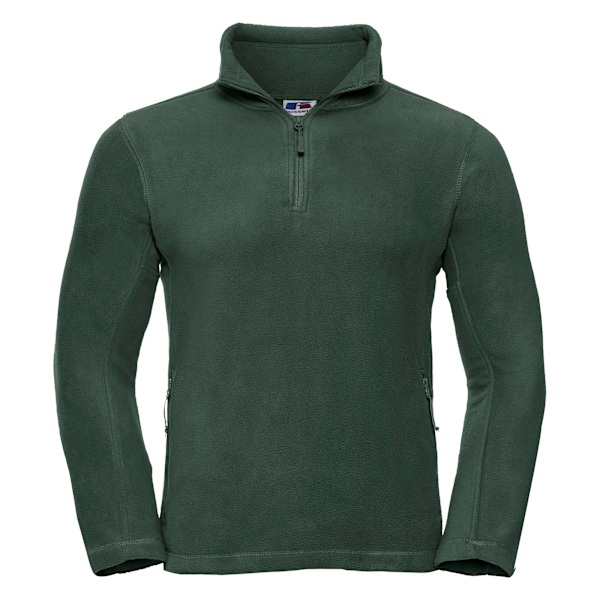 Russell Herr 1/4 Zip Outdoor Fleece Top L Flaskegrön Bottle Green L