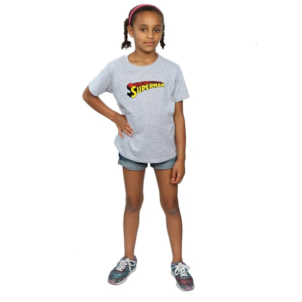 DC Comics Girls Superman Telescopic Loco Bomull T-shirt 5-6 år Sports Grey 5-6 Years