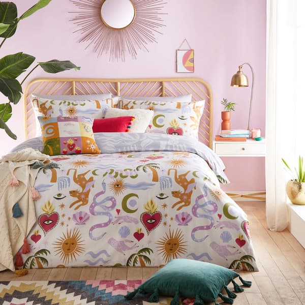 Furn Alchemy Abstract Påslakanset Dubbel Multifärgad Multicoloured Double