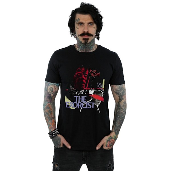 The Exorcist Mens Scratched Eyes T-Shirt 5XL Svart Black 5XL