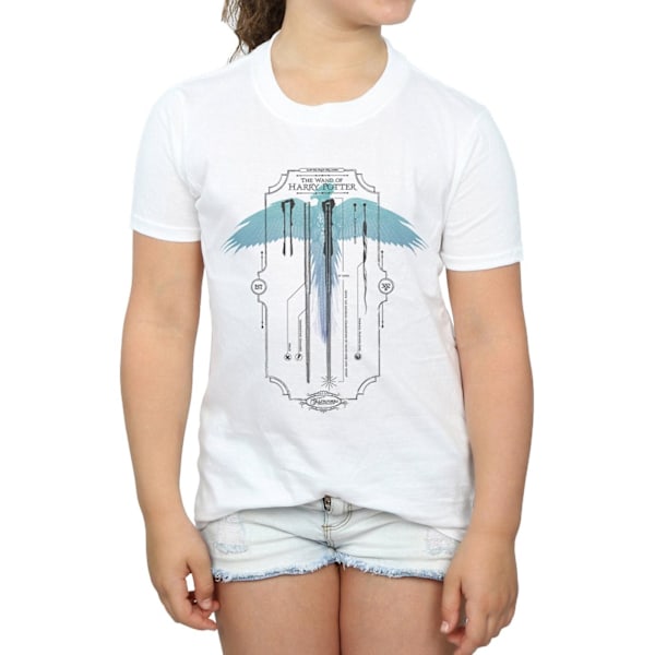 Harry Potter Girls Garrick Ollivander The Wand Bomull T-shirt 1 White 12-13 Years