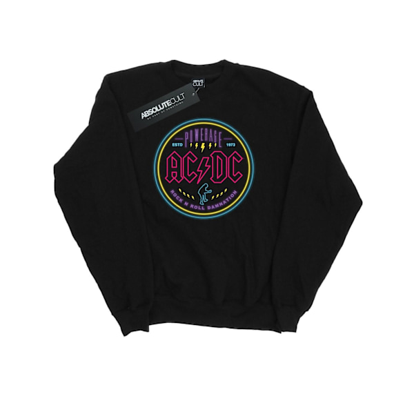 AC/DC Herr Circle Neon Sweatshirt 3XL Svart Black 3XL