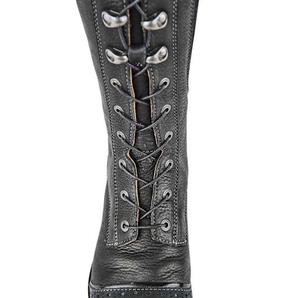 Moretta Dam/Dam Maddalena Läder Långa Ridstövlar 4 UK Black 4 UK Wide