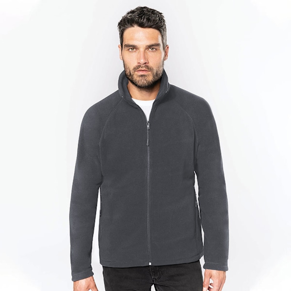 Kariban Herr Full Zip Microfleece Jacka XS Convoy Grå Convoy Grey XS