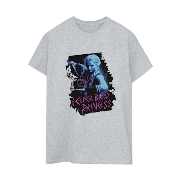 Netflix Dam/Damer The Witcher Ciri Blood Princess Bomull Boyfriend T-shirt Sports Grey 3XL