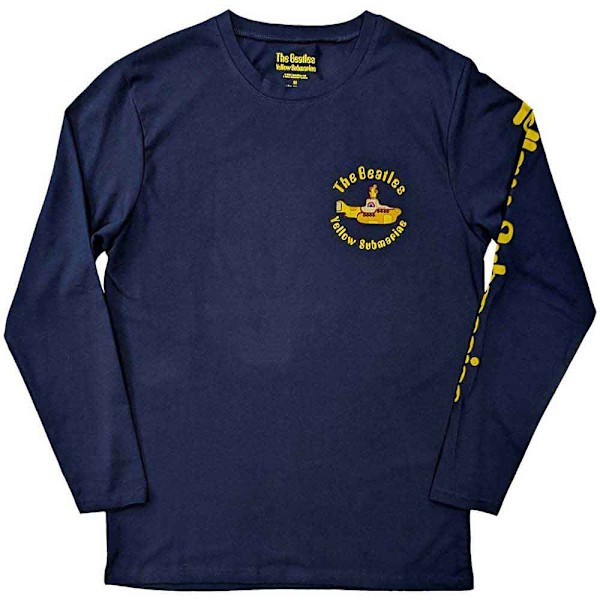 The Beatles Unisex Adult Yellow Submarine Band Bomull T-shirt S Navy Blue S