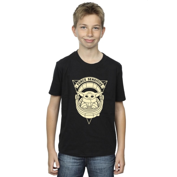 Star Wars Boys The Mandalorian Grogu Force Sensitive T-Shirt 12 Black 12-13 Years