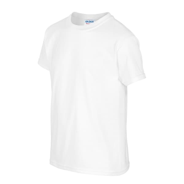 Gildan Barn/Barn T-shirt i tung bomull S Vit White S