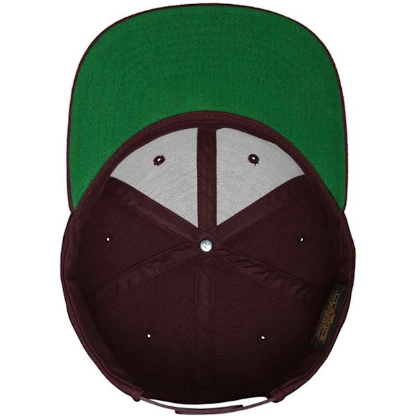 Flexfit Classic Snapback Cap för män, One Size, Maroon Maroon One Size