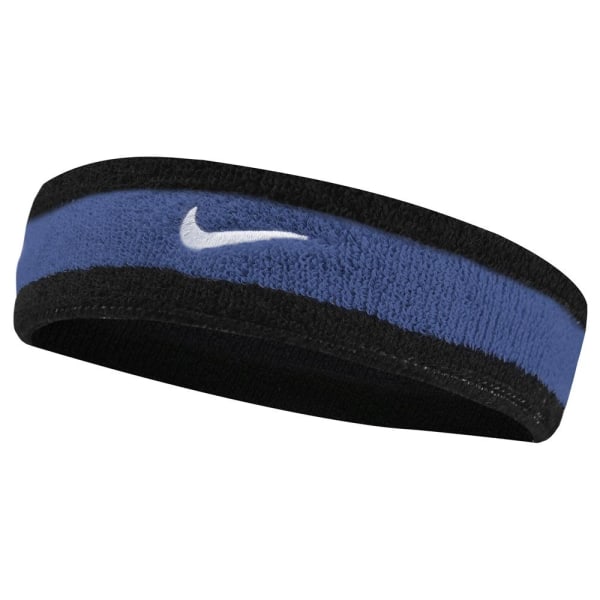Nike Swoosh Stretch Pannband One Size Svart/Blå/Vit Black/Blue/White One Size
