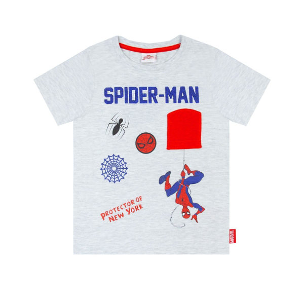 Spider-Man Boys Pyjamas Set 7-8 år Grå/Röd Grey/Red 7-8 Years