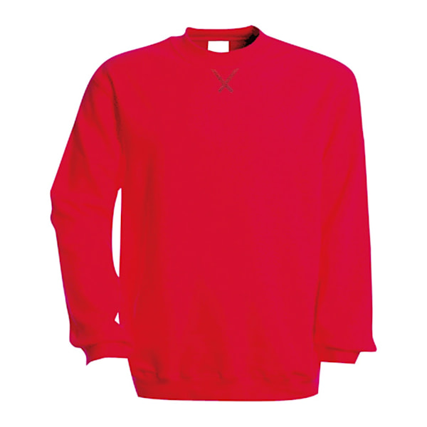 Kariban Herr Enfärgad Crew Neck Sweatshirt XXL Röd Red XXL
