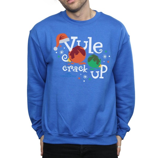 National Lampoon's Christmas Vacation Herr Yule Crack Up Sweatshirt Royal Blue 3XL