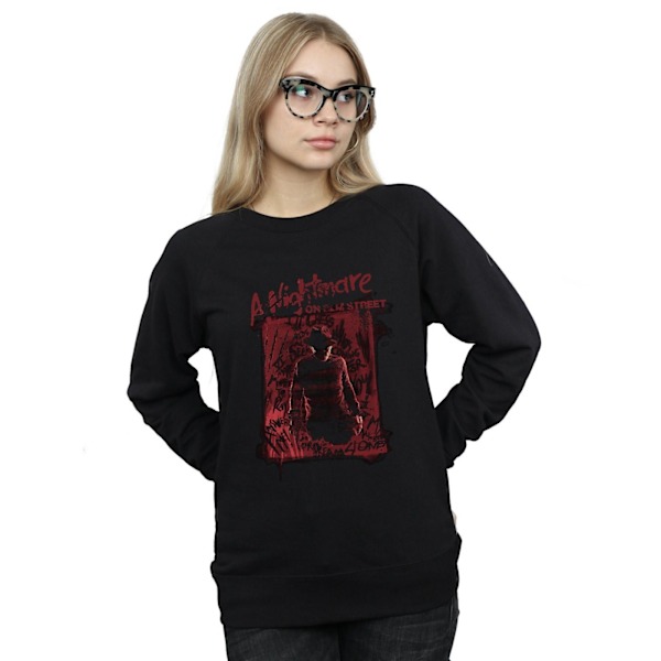 A Nightmare On Elm Street Dam/Damer Freddy Silhouette Sweatshirt Black XXL