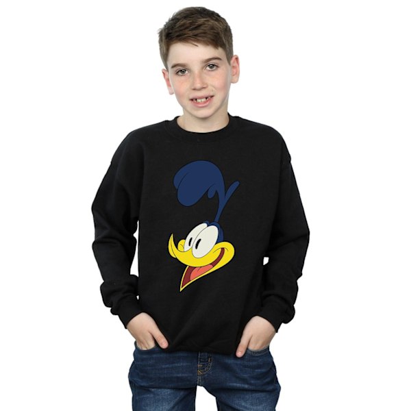 Looney Tunes Boys Road Runner Face Sweatshirt 9-11 år Svart Black 9-11 Years