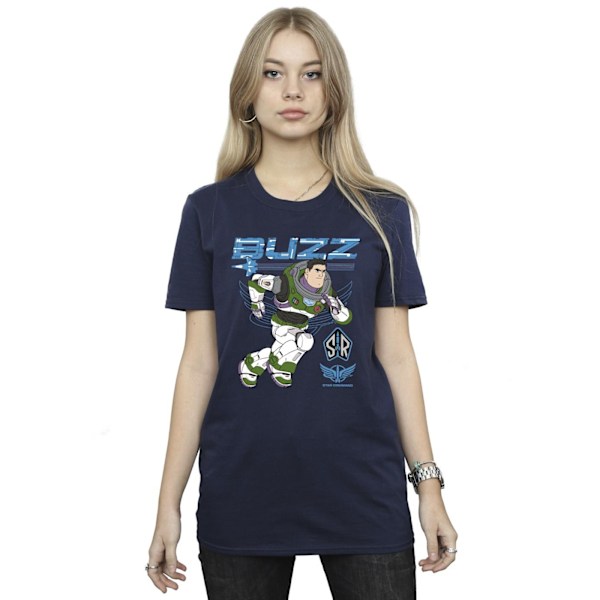 Disney Womens/Ladies Lightyear Buzz Run To Action Cotton Boyfri Navy Blue L