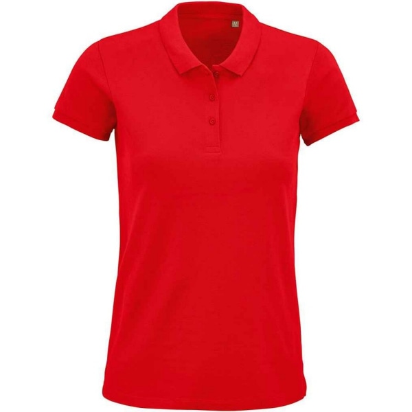 SOLS Dam/Kvinnor Planet Organic Polo Shirt S Röd Red S