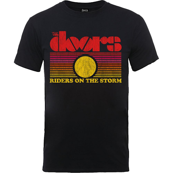 The Doors Unisex Adult Riders On The Storm Sunset Cotton T-Shir Black XL