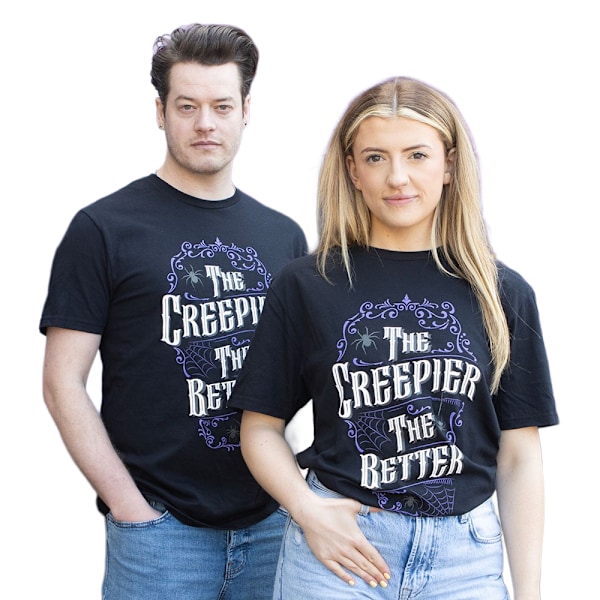 Something Different Unisex Vuxen The Creepier The Better T-shirt Black M