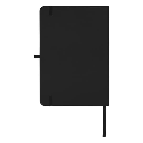 Teak A5-anteckningsbok med hårt omslag av återvunnet material, One Size, Solid svart Solid Black One Size