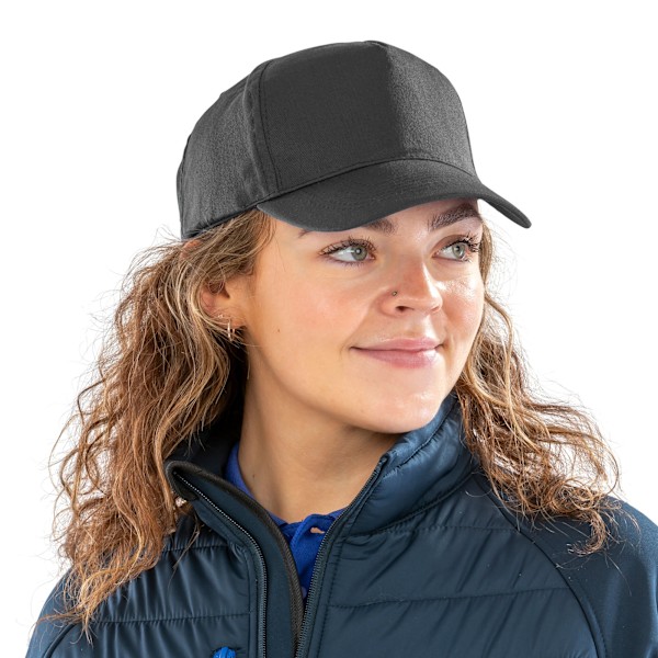 Result Unisex Vuxen Core Återvunnen Baseballkeps En Storlek Svart Black One Size