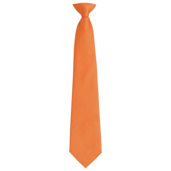 Premier Unisex Adult Colours Fashion Plain Clip-On Tie One Size Orange One Size