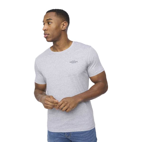 Crosshatch Herr Basicstandard T-shirt (5-pack) L Svart/Grå/ Black/Grey/White L