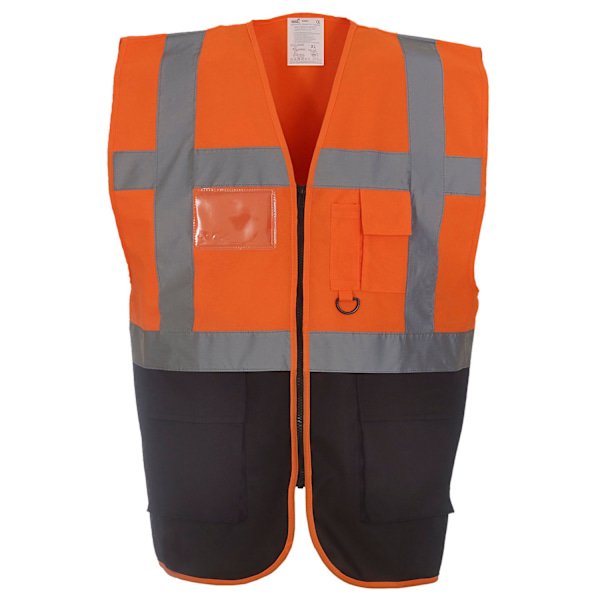 Yoko Unisex Vuxen Executive Hi-Vis Väst XXL Orange/Svart Orange/Black XXL