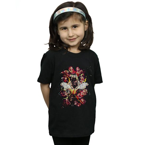 Marvel Girls Avengers Endgame Distressed Thanos Bomull T-shirt Black 5-6 Years