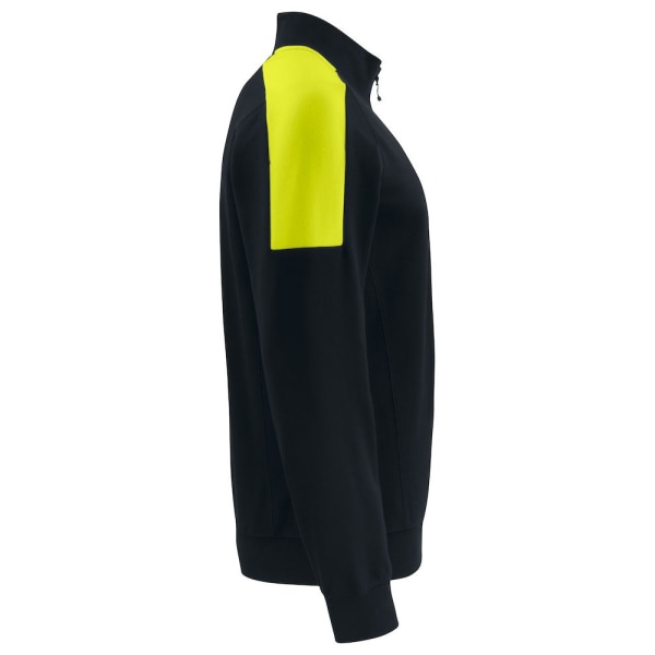 Projob Herr Half Zip Sweatshirt S Svart/Gul Black/Yellow S
