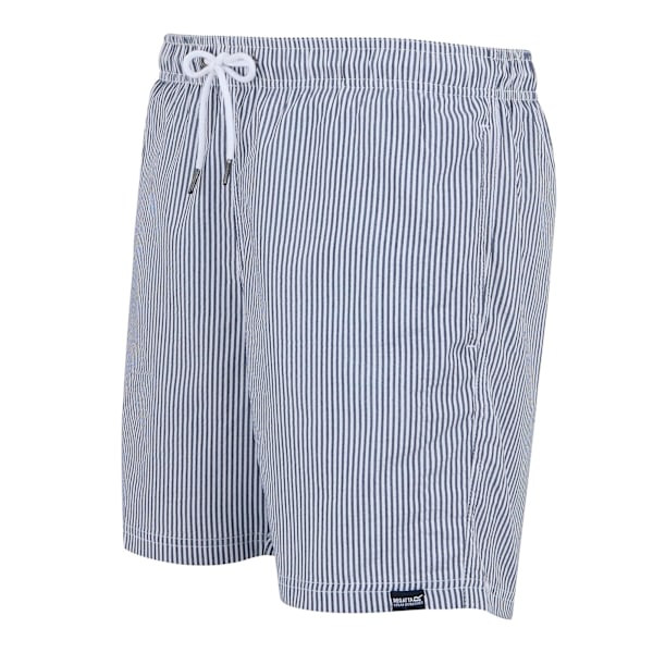 Regatta Loras Stripe Seersucker Badshorts för män L Navy Navy L