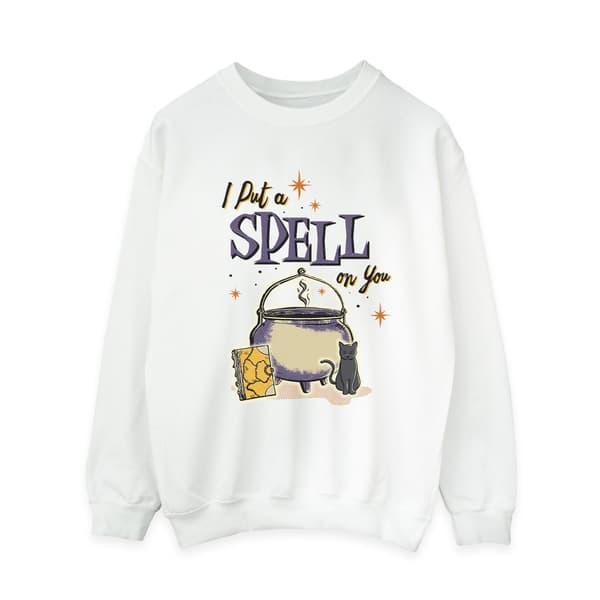 Disney Dam/Kvinnor Hocus Pocus Spell On You Sweatshirt M Vit White M