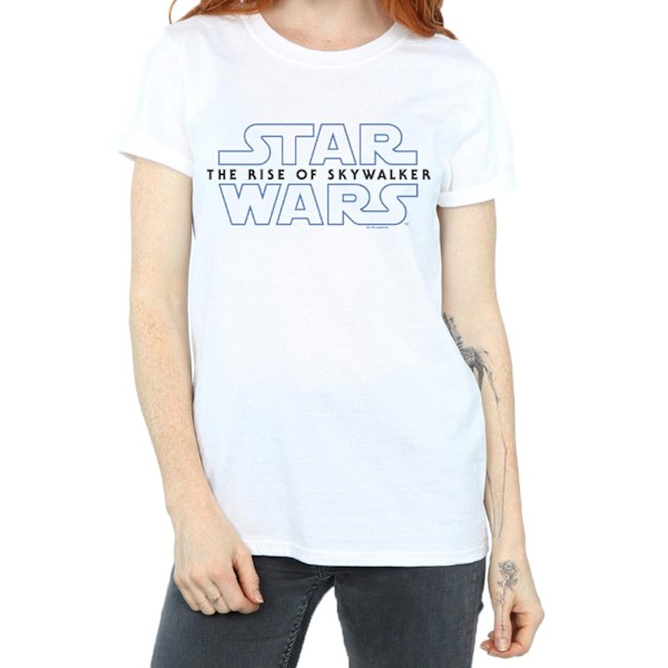 Star Wars The Rise Of Skywalker Dam/Damer  Logotyp Bomull Boyf White 5XL