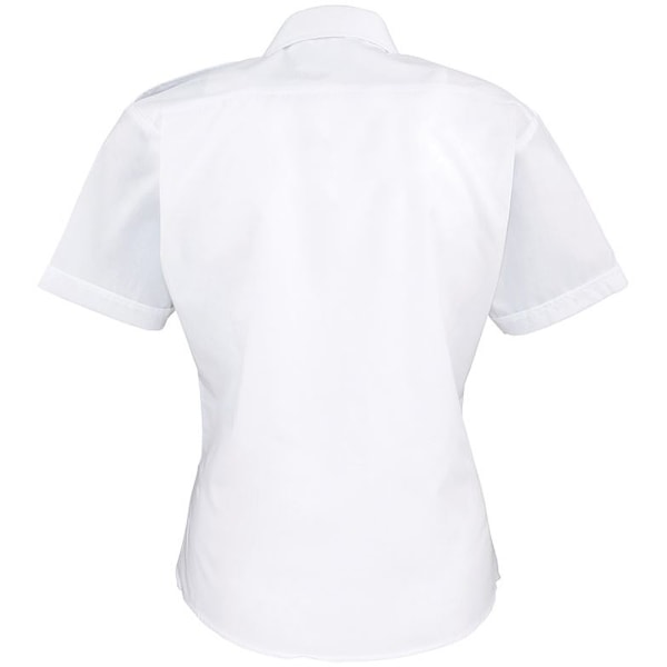 Premier Dam/Dam Short Sleeve Pilot Blus / Plain Work Sh White 24