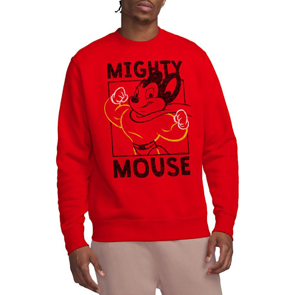 Mighty Mouse Unisex Vuxen Break the Box Sweatshirt XXL Röd Red XXL