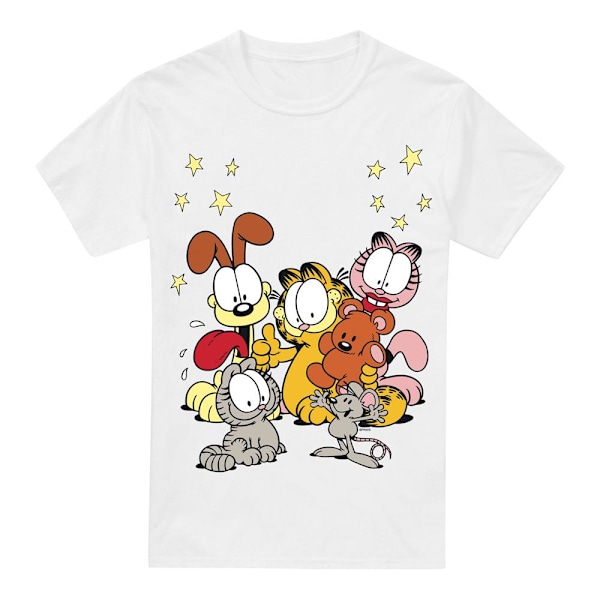 Garfield Herr Vänner Är Bäst T-Shirt L Vit White L