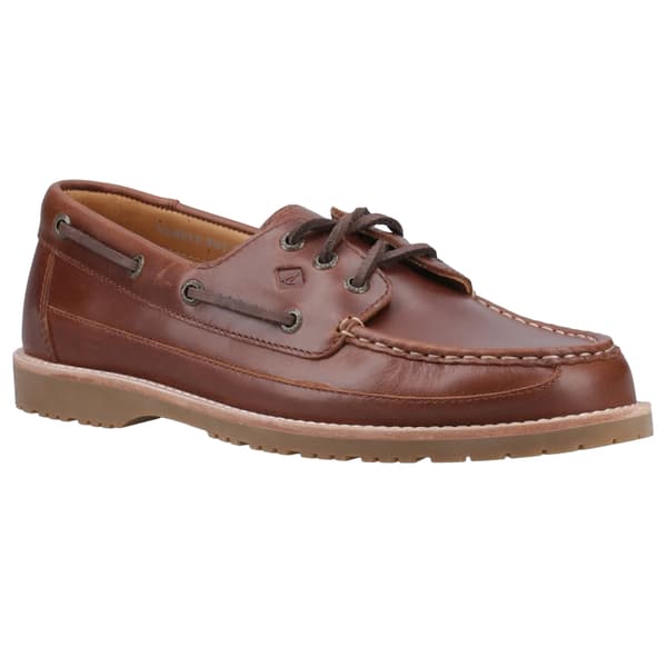 Sperry Herr Logo Läder Båtskor 7.5 UK Brun Brown 7.5 UK