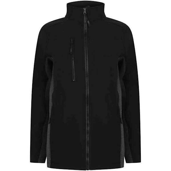Henbury Unisex Vuxen Kontrast Soft Shell Jacka XXS Svart/Grå Black/Charcoal XXS