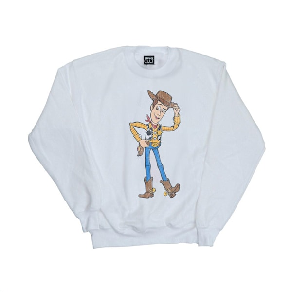 Disney Pojkar Toy Story 4 Sheriff Woody Pose Tröja 7-8 År White 7-8 Years